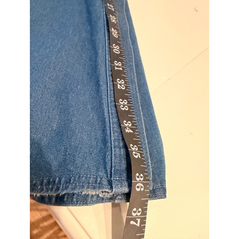 Talbots Indigo Button-Trim Denim Midi Skirt - Picture 9 of 9